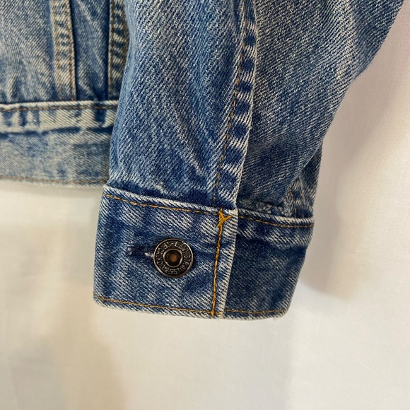 Vintage 1980s Levis Trucker Med Wash Blue Denim Jacket 70506-0216 Men's 36 - Picture 6 of 13